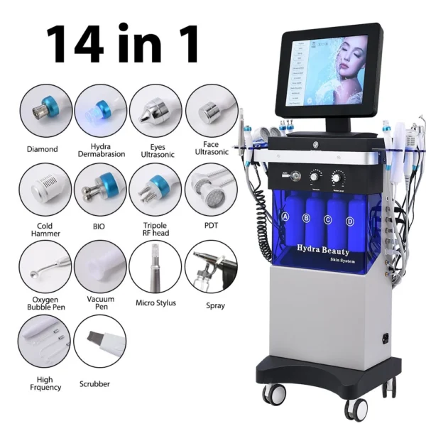 CMC HydroFacial 14-in-1 machine graphic view